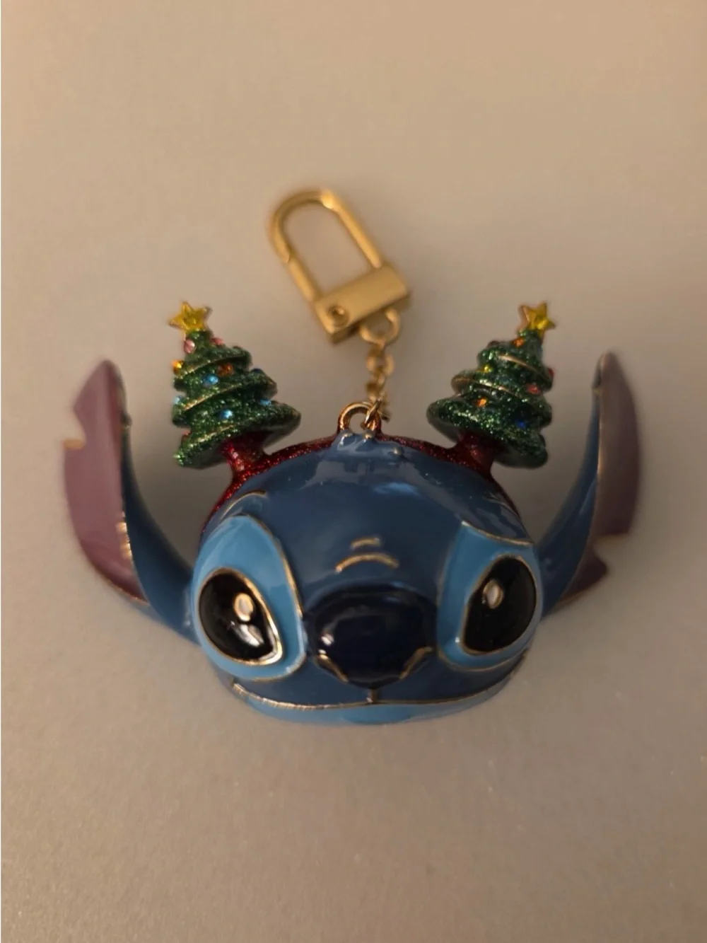 Baublebar x Disney Christmas Stitch head bag charm NIB